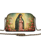 Catholight Roses of Guadalupe Leather Crossbody Bag