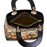 Catholight Halo Of Roses Lady Leather Bag