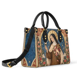 Catholight St. Thérèse of Lisieux Shower of Roses Leather Bag