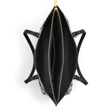 Catholight The Cross Amidst Blooming Faith Leather Tote Bag