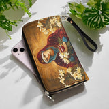 Catholight Le Lys de Pureté Portefeuille en Cuir