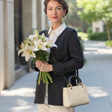 Catholight The Ave Maria Pattern Lady Leather Bag