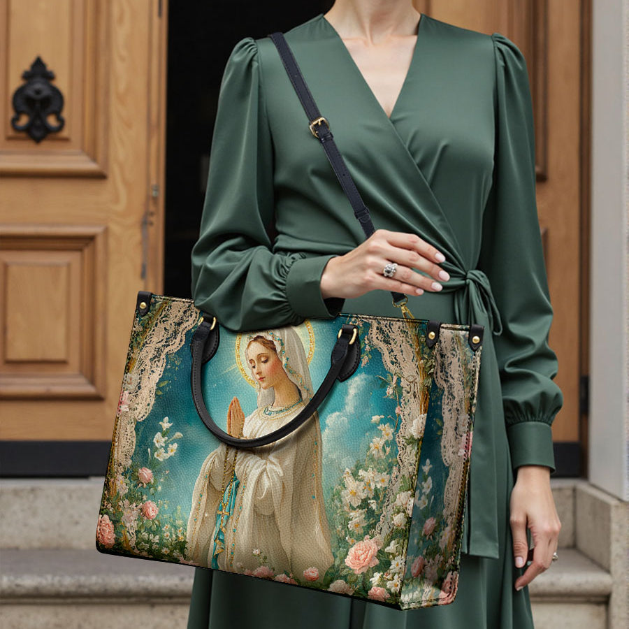 Catholight Sac en Cuir de Notre-Dame de Lourdes