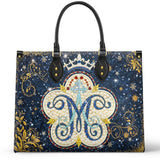 Catholight Regina Monogram – The Marian Emblem Leather Bag