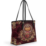 Catholight Sacred Flame Leather Tote Bag
