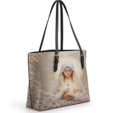 Catholight Eucharistic Grace Leather Tote Bag
