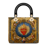 Catholight Sacred Heart of Divine Lady Leather Bag