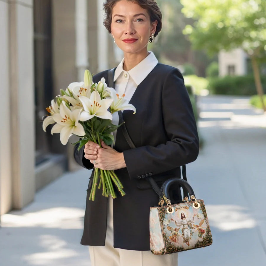 Catholight In God We Trust Lady Leather Bag
