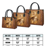 Catholight Lady Of Mount Carmel Personalized Leather Bag