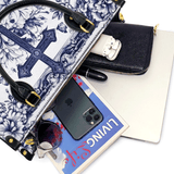 Catholight Le Croisement au Milieu de la Foi Fleurissante Sac en Cuir