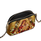 Catholight Mary, Mother of Hope Leather Crossbody Bag