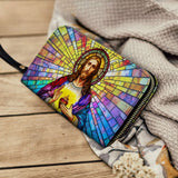 Catholight Sacred Grace Glow Leather Wallet Purse