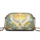 Catholight Grace of the Holy Spirit Personalized Leather Crossbody Bag