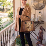 Catholight Lady Of Mount Carmel Personalized Leather Bag