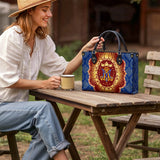 Catholight Marian Crown Emblem Leather Bag